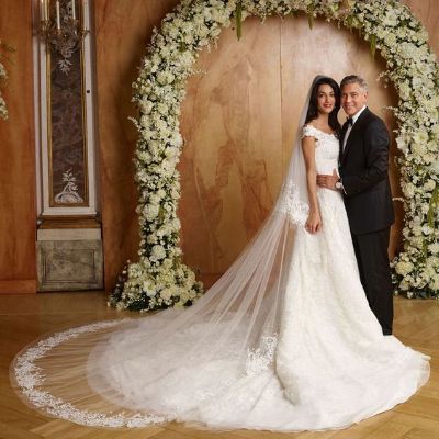 George and Amal Clooney Wedding Photo.